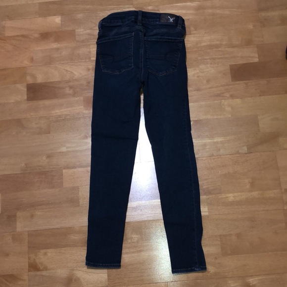American Eagle Navy Hi-Rise Jegging 00 Short - Picture 2 of 7